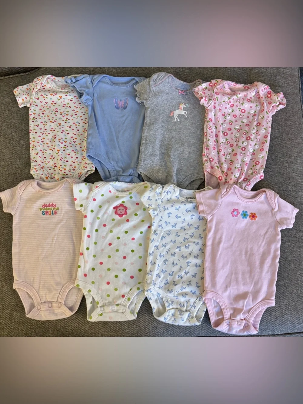 Carter’s Baby Girl Onesies Bundle - 3 months